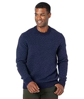 Bluzy męskie - FJÄLLRÄVEN Fjallraven Övik Nordic Sweater M bluza męska niebieski granatowy L 82020 - grafika 1