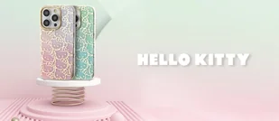 Oryginalne Etui IPHONE 13 PRO MAX Hello Kitty Hardcase IML Gradient Electrop Crowded Kitty Head (HKHCP13XHCHPEP) różowe - Etui i futerały do telefonów - miniaturka - grafika 9