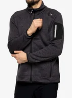 Bluzy sportowe męskie - Polar CMP Perl Jacket Knitted - nero/glacier - miniaturka - grafika 1