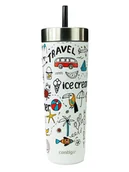 Kubki termiczne - Kubek termiczny ze słomką Contigo Luxe Tumbler 720ml - Summer - Salt - miniaturka - grafika 1