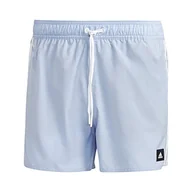 Kąpielówki męskie - adidas, 3 paski Clx, kostium kąpielowy, niebieski Dawn/biały, M, męski - miniaturka - grafika 1