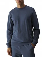 Bluzy męskie - BLUZA 4F męska 4FWMM00TSWSM1465-32S bez kaptura granatowa S - miniaturka - grafika 1