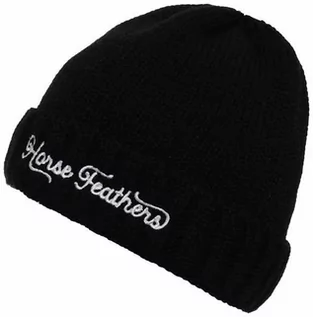 Czapki damskie - Horsefeathers NELL black czapka zimowa damska - grafika 1
