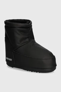 Moon Boot śniegowce MB ICON LOW NOLACE RUBBER kolor czarny 80D1409410 N001 - Śniegowce damskie - miniaturka - grafika 1