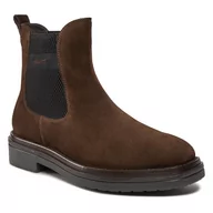 Botki męskie - Sztyblety Gant Boggar Chelsea Boot 27653331 Dark Brown - miniaturka - grafika 1