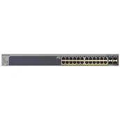 Switche - Netgear GS728TP-200EUS 28-Port Gigabit Smart Managed Pro portowe przełączniki PoE + i 4 SFP ports Czarny GS728TP-200EUS - miniaturka - grafika 1