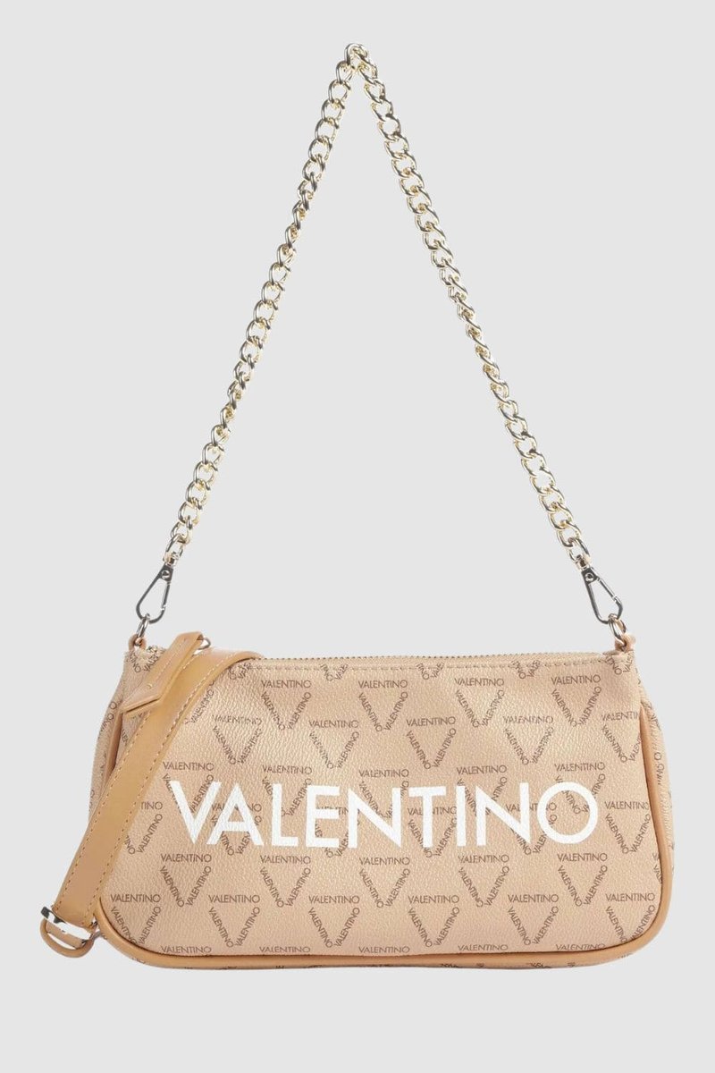 VALENTINO Mała beżowa listonoszka Liuto