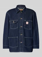 Kurtki męskie - Kurtka jeansowa o kroju relaxed fit z naszywką z logo model ‘Berkley’ - miniaturka - grafika 1