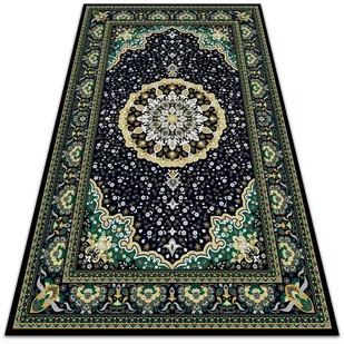 Wewnętrzny dywan winylowy Złota mandala 80x120 cm - Dywany - miniaturka - grafika 1