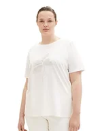 Koszulki i topy damskie - TOM TAILOR Koszulka damska Plussize, 10315 - Whisper White, 48 - miniaturka - grafika 1