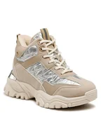 Buty dla dziewczynek - DeeZee Trzewiki TS5227K-11 Beżowy - miniaturka - grafika 1