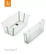 Wanienki dla dzieci - Stokke® Flexi Bath® Składana Wanienka Dla Dziecka | Transparent Green - miniaturka - grafika 1