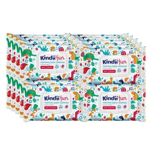 20 X Nawilżany Papier Toaletowy Kindii Fun 60 Szt - Papier toaletowy - miniaturka - grafika 1