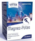 Witaminy i minerały - Diagnosis Vitter Blue Magnez + Potas x 60 tabl - miniaturka - grafika 1