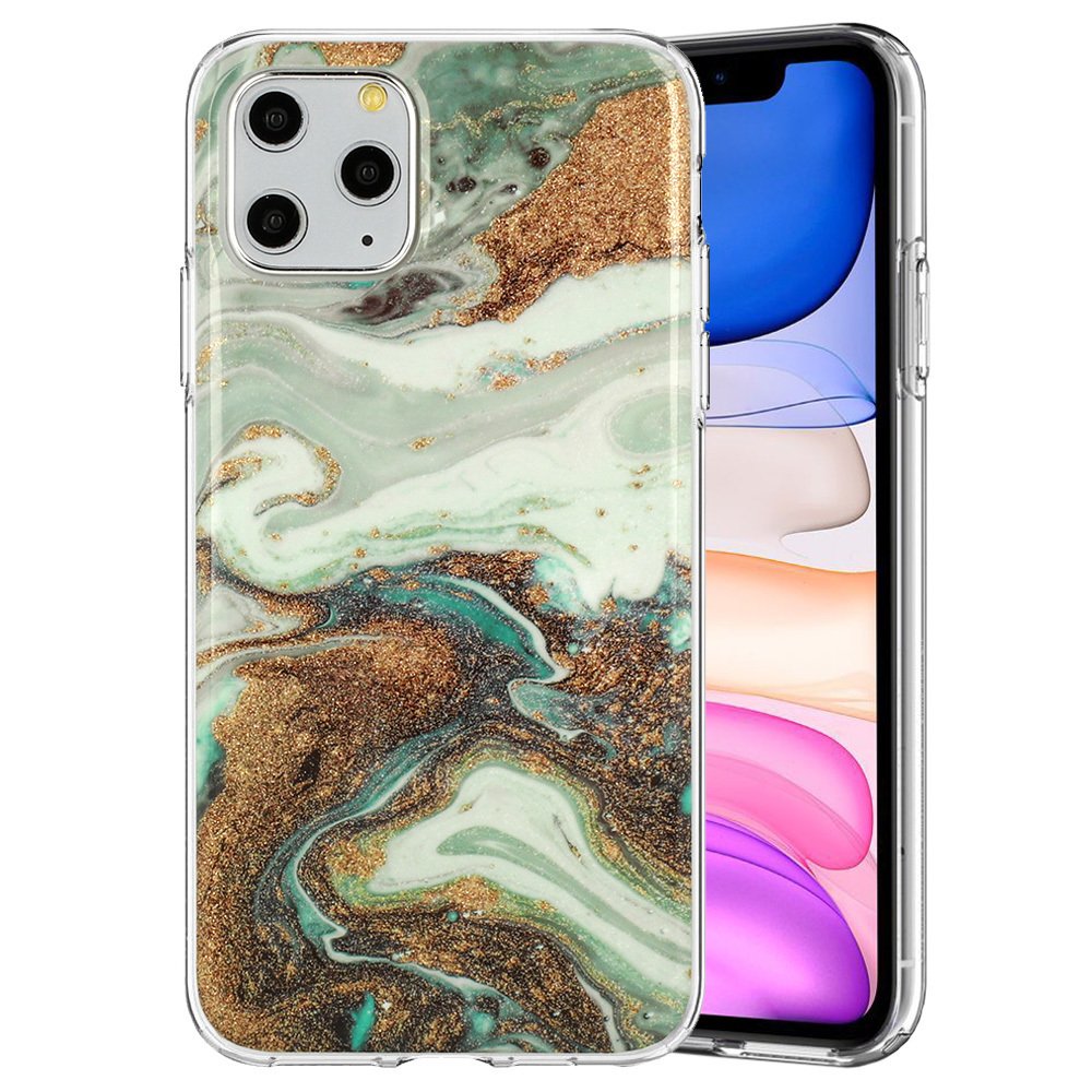 Silikonowe etui Marble Glitter do Apple iPhone SE 2022/iPhone SE/iPhone 8/iPhone 7 - wielokolorowe 5 KP17800