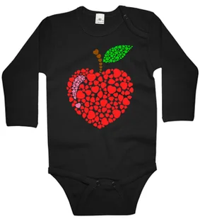 Body dziecięce Kocham Jabłka Czerwone Serca W Kształcie Jabłka 98/104 - Body dla niemowląt Body dziecięce Kocham Jabłka Czerwone Serca W Kształcie Jabłka 98/104 - Body dla niemowląt - miniaturka - grafika 1