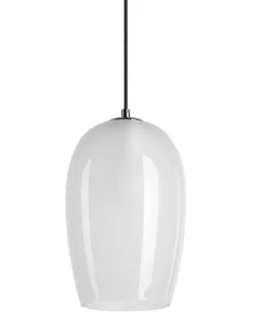 Lampa wisząca bez rozety PANTILO OVAL E27 - biały/chrom - Lampy sufitowe - miniaturka - grafika 1