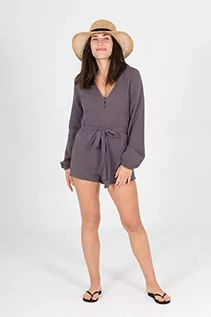 Sukienki - Hurley Damska sukienka w stylu casualowym Natural Romper szary szary S 3HGDS02460 - grafika 1