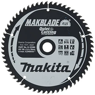 Makita Makblade + ostrze do piły, 190 X 20 MM, 60Z, B-32580 B-32580 - Tarcze do pił - miniaturka - grafika 2