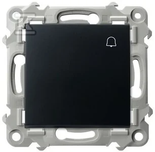 Łącznik zwierny "dzwonek" - CZARNY METALIK, SZAFIR - Klawisze i ramki - miniaturka - grafika 1