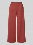 Spodnie damskie - Spodnie materiałowe o szerokim kroju z dodatkiem wiskozy model ‘Kate’ - miniaturka - grafika 1