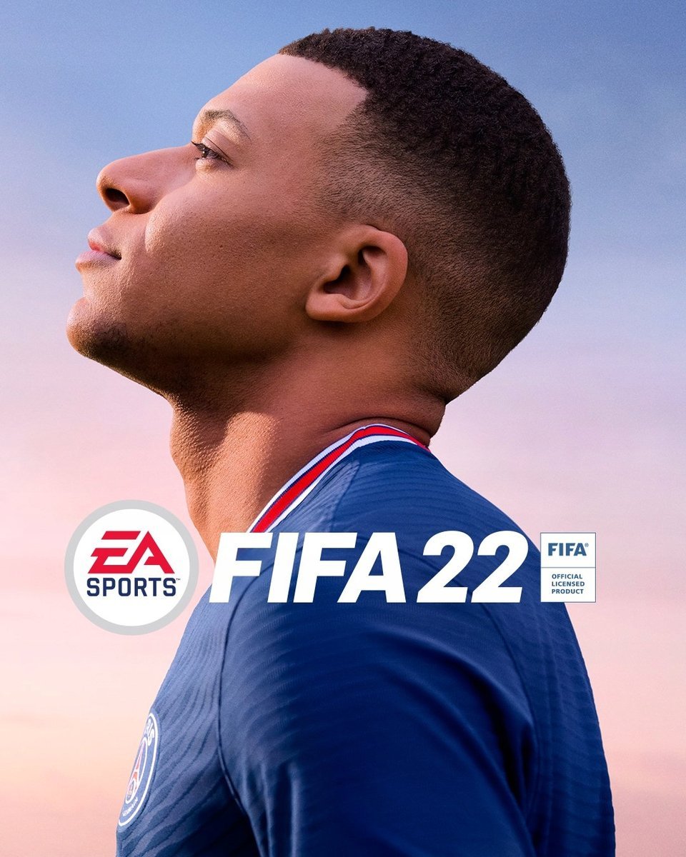 PODKŁADKA POD MYSZ Z Nadrukiem 22x18 cm FIFA 22 Kylian Mbappe Tekst Prezent
