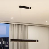 Lampy sufitowe - Paulmann Inteligentna lampa wisząca Jagun, możliwość ściemniania, aluminiowy / szary / cynkowy, salon / jadalnia, tkanina / materiał / jedwab, nowoczesny - miniaturka - grafika 1