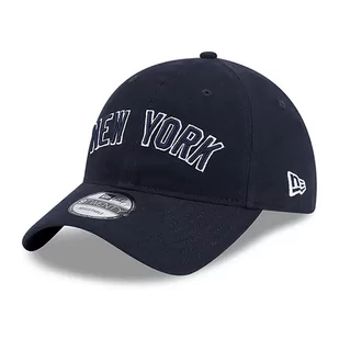 Czapka z daszkiem New Era New York Yankees Team Script 60364227 - granatowa - Czapki i chusty sportowe męskie - miniaturka - grafika 1