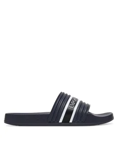 Emporio Armani Klapki XVPS14 XR277 U533 Granatowy - Klapki i japonki męskie - miniaturka - grafika 1