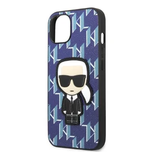 Karl Lagerfeld KLHCP13SPMNIKBL iPhone 13 mini 5,4" hardcase niebieski/blue Monogram Ikonik Patch - Etui i futerały do telefonów - miniaturka - grafika 6