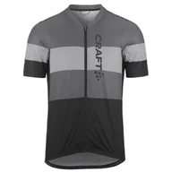 Bluzy sportowe męskie - Męska koszulka kolarska Craft CORE Endur Logo Rozmiar: L / Kolor: czarny/szary - miniaturka - grafika 1