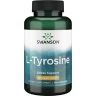 Suplementy naturalne - SWANSON L-Tyrozyna 500 mg 100 kapsułek - miniaturka - grafika 1