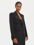 Marynarki i żakiety damskie - ViCOLO Marynarka TS0315 Czarny Regular Fit - miniaturka - grafika 1