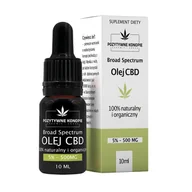 Suplementy naturalne - Pozytywne Konopie Olej CBD 5%, olejek konopny, 10 ml - miniaturka - grafika 1
