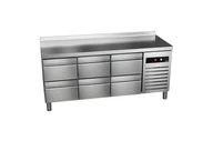 Stoły gastronomiczne - Stół chłodniczy z szufladami 2017x600x850mm ASBER GREEN LINE GTP-6-200-06 D - miniaturka - grafika 1
