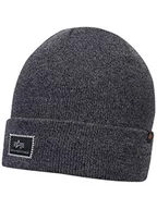 Czapki damskie - Alpha Industries Czapka beanie typu beanie, unisex, antracyt wrzosowy, jeden rozmiar - miniaturka - grafika 1
