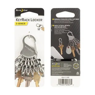 Nite Ize - S-Biner KeyRack Locker - Stalowy - KLK-11-R3 - Akcesoria turystyczne - miniaturka - grafika 2