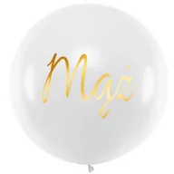 Wesele i ślub - Balon gigant Mąż 45 cm 1 szt. - miniaturka - grafika 1