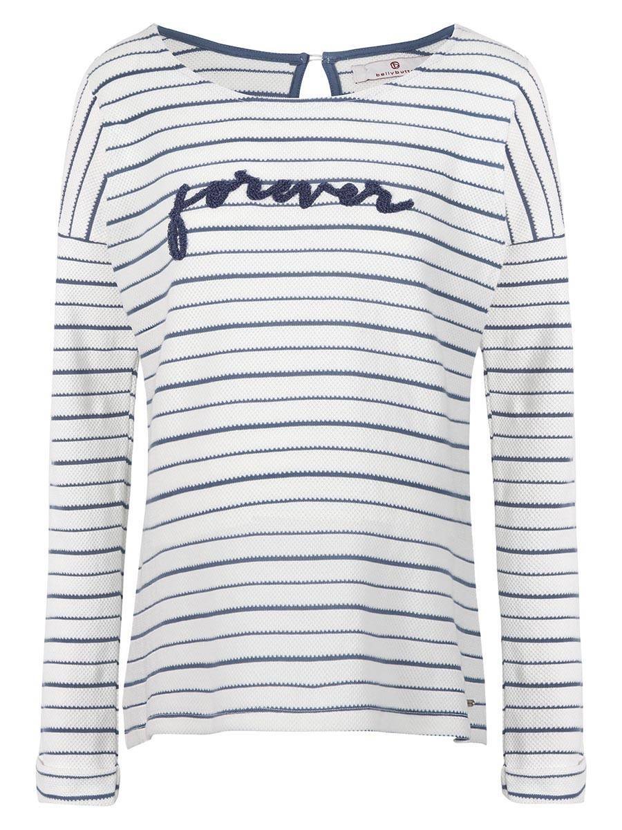 Damska bluzka ciążowa z długim rękawem w paski szara Bellybutton Maternity, r.XL