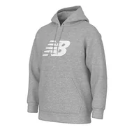 Bluzy męskie - Bluza męska New Balance MT43904AG  szara - miniaturka - grafika 1