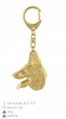 Breloki - Owczarek Belgijski Malinois Pozłacany brelok - miniaturka - grafika 1