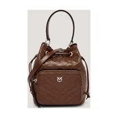 Plecaki worki - Pinko Skórzany worek CARGO BUCKET - miniaturka - grafika 1