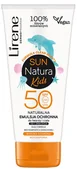 Balsamy i kremy do ciała - Lirene Sun Kids Naturalna Emulsja ochronna do twarzy i ciała od 1 d.ż. SPF50 100 ml - miniaturka - grafika 1