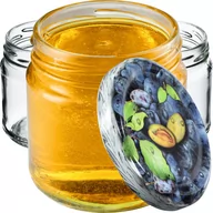 Pojemniki kuchenne - Słoiki na przetwory Lerma 200ml 10 szt. 66mm 66 mm + wieczka śliwki - miniaturka - grafika 1