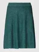 Spódnice - Spódnica o długości do kolan z fakturowanym wzorem model ‘VIRIL’ - miniaturka - grafika 1