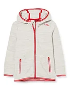 Kurtki i płaszcze dla chłopców - CMP Dziewczęca kurtka Giacca in Pile Arctic Fleece Con Cappuccio biały weiß (Gesso Mel.) 110 - miniaturka - grafika 1