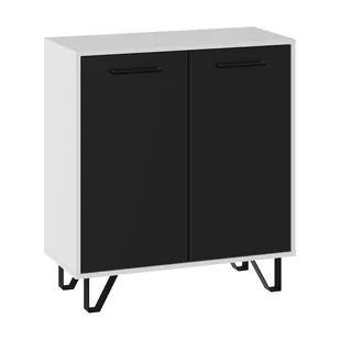 Komoda 2D BOS-02 Boss MebloCross Biały Mat / Czarny Połysk - Komody - miniaturka - grafika 1