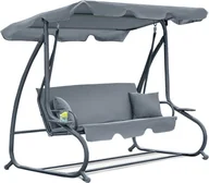 Huśtawki - Furnide Furnide Huśtawka ogrodowa"Relax Plus" szara - miniaturka - grafika 1