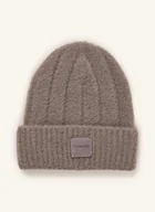 Czapki damskie - Calvin Klein Czapka beige - miniaturka - grafika 1