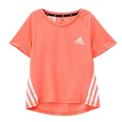 Koszulki dla dziewczynek - Koszulka dziewczęca Adidas G AR 3S różowa neonowa sportowa-140 - miniaturka - grafika 1